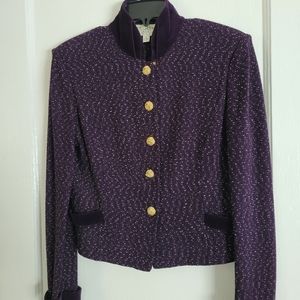 St. John boucle skirt suit with original buttons